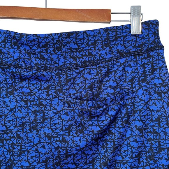 PGA Tour Womens Blue Black Geometric Print Golf Skort With Inner Shorts Size M - Picture 4 of 6